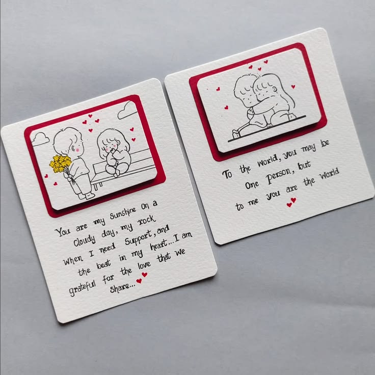Cute gift cards for him/her