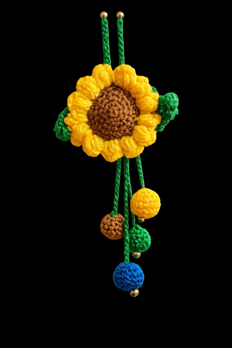 Crochet Sunflower Hanging