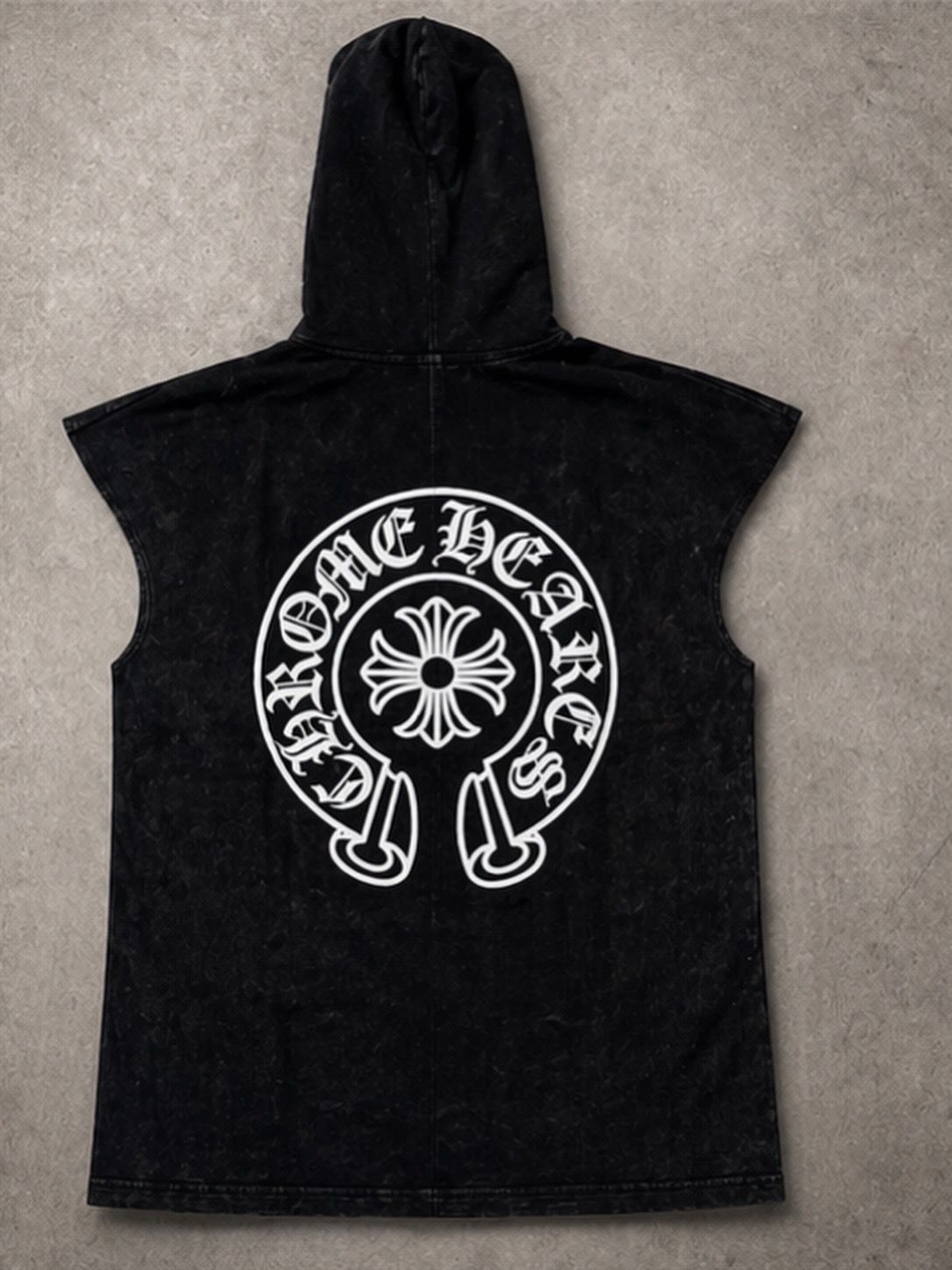 Men’s Sleeveless Tank With Hoodie Cap