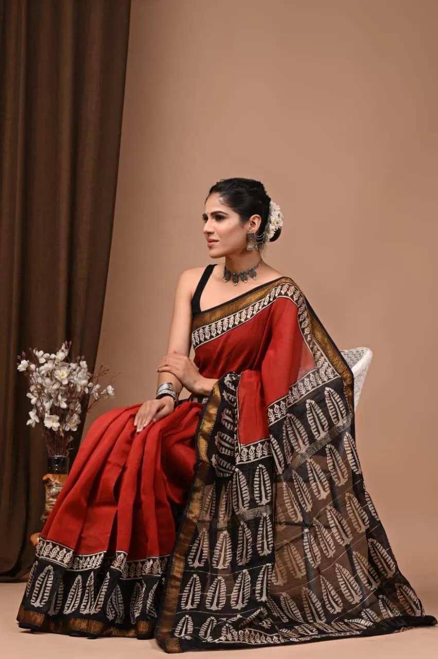 Premium saree storefront hero preview